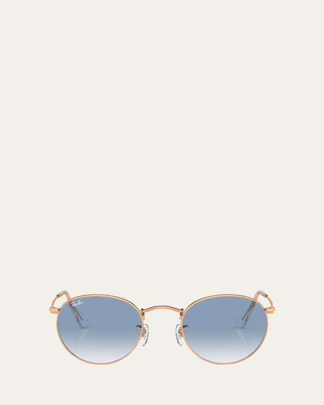 Gradient Round Metal Sunglasses